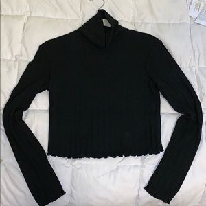 Bershka Europe black turtleneck top!